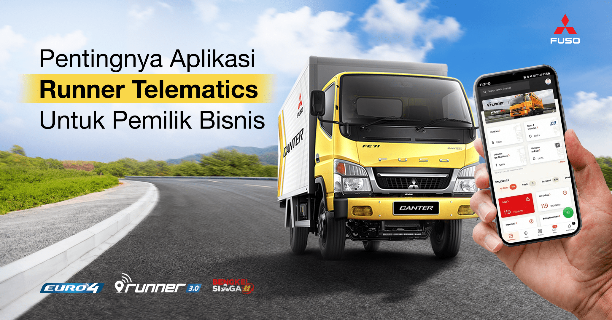 Pentingnya Aplikasi Runner Telematics salah satunya sebagai cara memasang gps di mobil truk